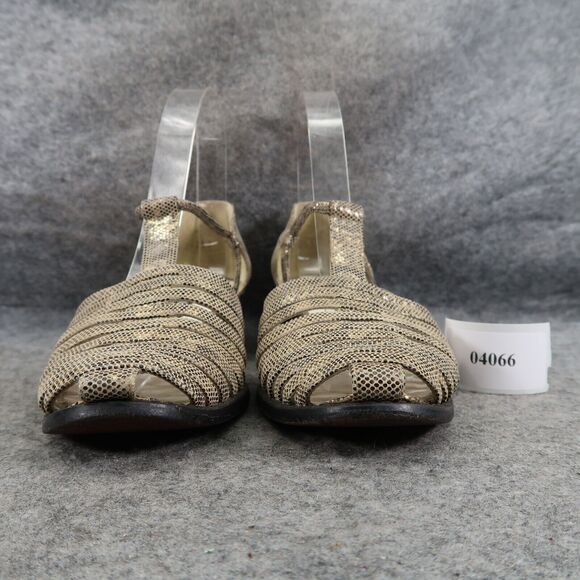 Stuart Weitzman Shoes Women 6 Sandal Dress Fashion Closed Toe Block Heel Slip On - Picture 2 of 13